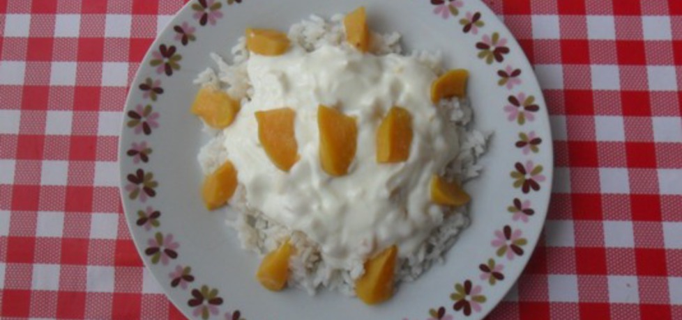 Ryż z jogurtem i brzoskwiniami (autor: ikrakowianka ...