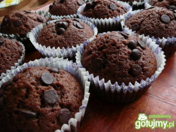 Przepis  muffiny z colą i czekoladą przepis