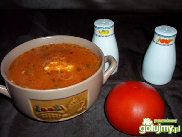 Przepis  zupa pomidorowa z ryżem 3 przepis