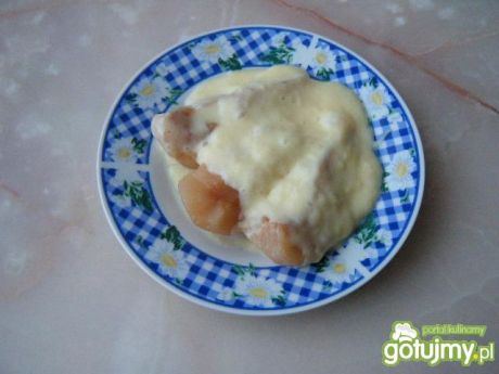 Przepis  deser z gruszek w sosie waniliowym przepis