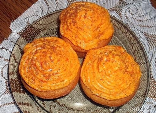 Muffiny z kremem marchewkowym