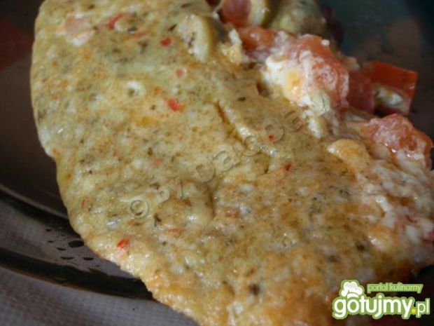 Przepis  omlet hiszpański z mieszanką przepis