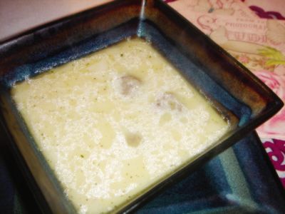 Zupa serowa z wołowymi pulpecikami