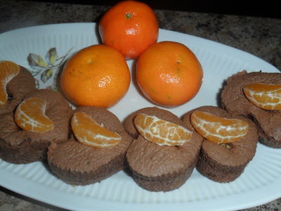 Mocno czekoladowe muffinki z mandarynkami