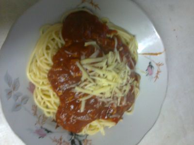 Spaghetti z serem