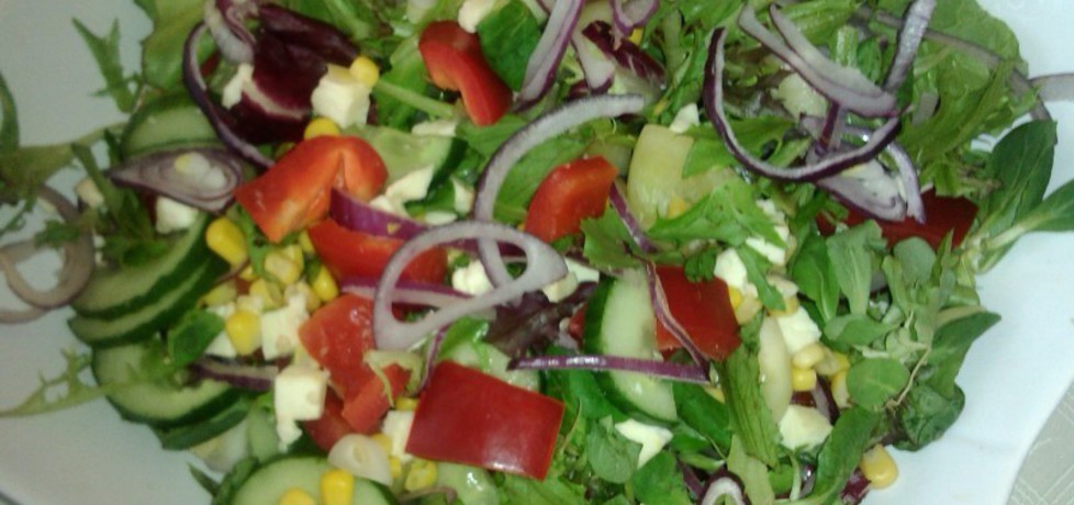 Letnia sałatka z warzyw i mozzarelli (autor: konczi)