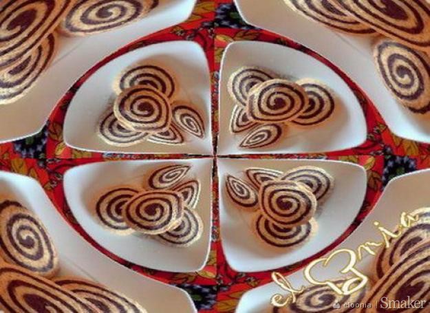 Ciasteczkowe kręciołki kawowo-kakaowe
