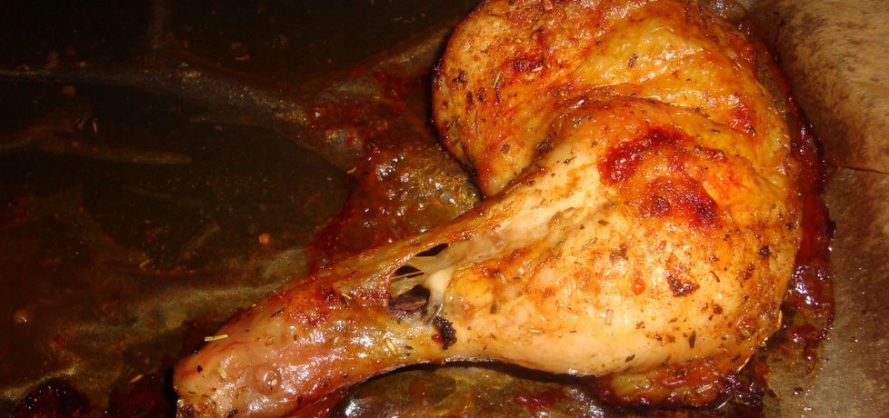 Pieczone udka z kurczaka z chrupiącą skórką (autor: halinah ...