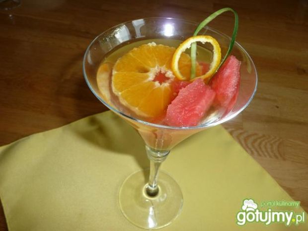 Przepis  drink arbuzowo-pomarańczowy przepis