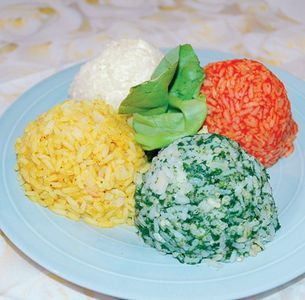 Kolorowe babeczki ryżowe