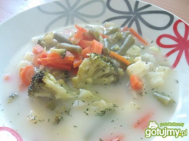 Przepis  zupa z brokułami i szparagówką przepis