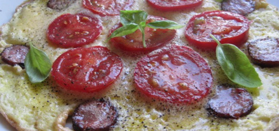 Omlet śniadaniowy z pomidorami i kiełbasą (autor: jolantaps ...