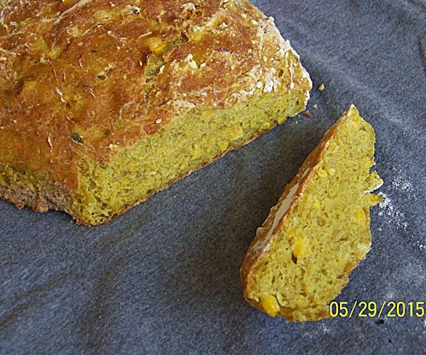 Przepis  żółty chleb kukurydziany przepis