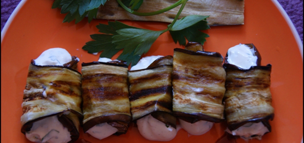 Roladki z grillowanego bakłażana i ricotty (autor: kulinarna