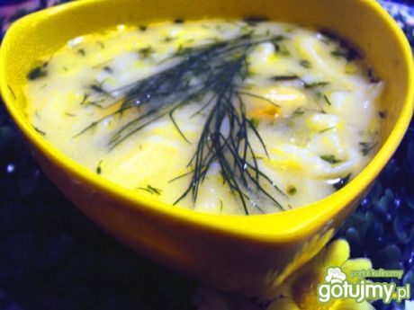Zupy: zupa koperkowa z lanymi kluskami przepis