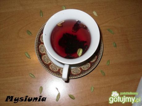 Przepis  rozgrzewajaca herbata z hibiskusem przepis