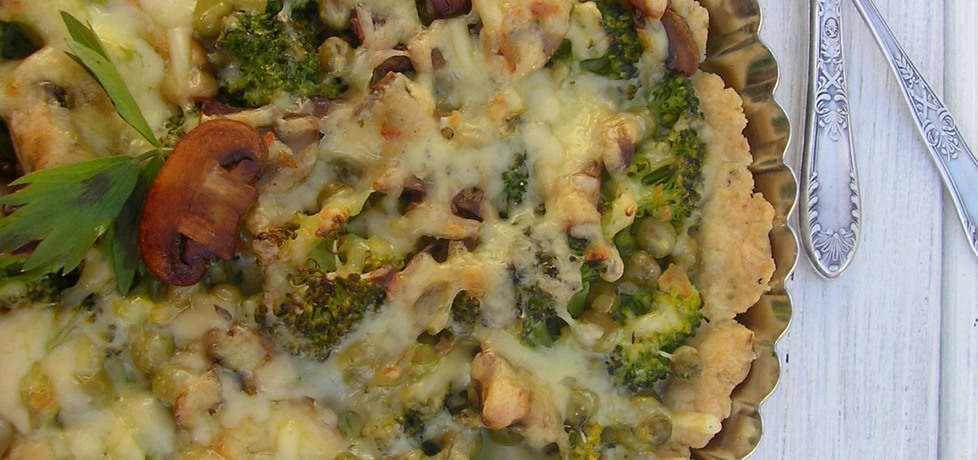 Tarta z brokułami i pieczarkami (autor: ola1984)