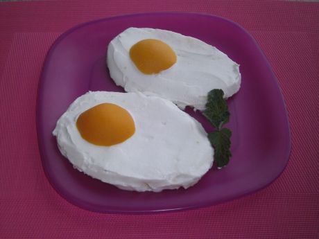 Przepis  jajko sadzone w wersji na słodko przepis
