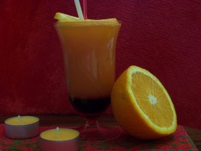 Rozgrzewający drink pomarańczowo
