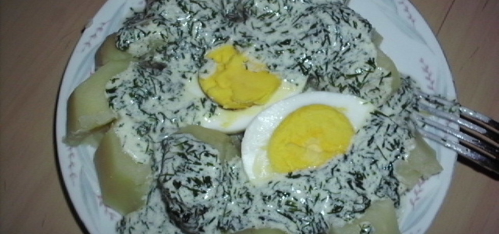 Ziemniaki z jajkiem w sosie koperkowym (autor: renataj ...
