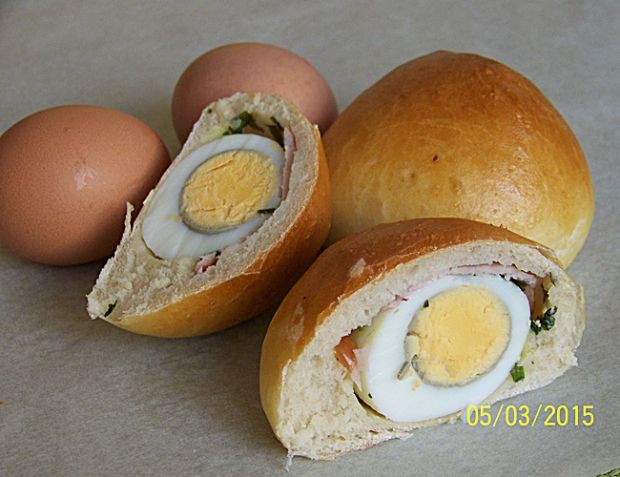 Przepis  jajka w cieście chlebowym przepis