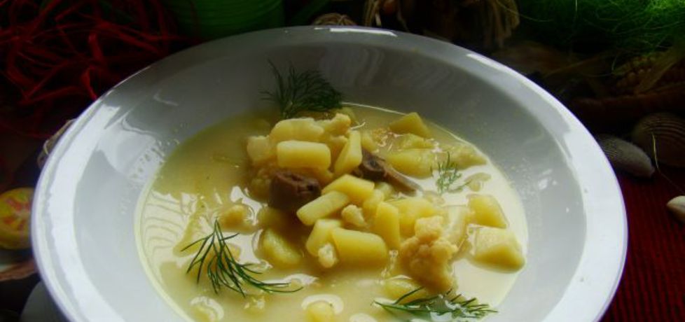 Zupa kalafiorowa z pieczarkami (autor: iwa643)