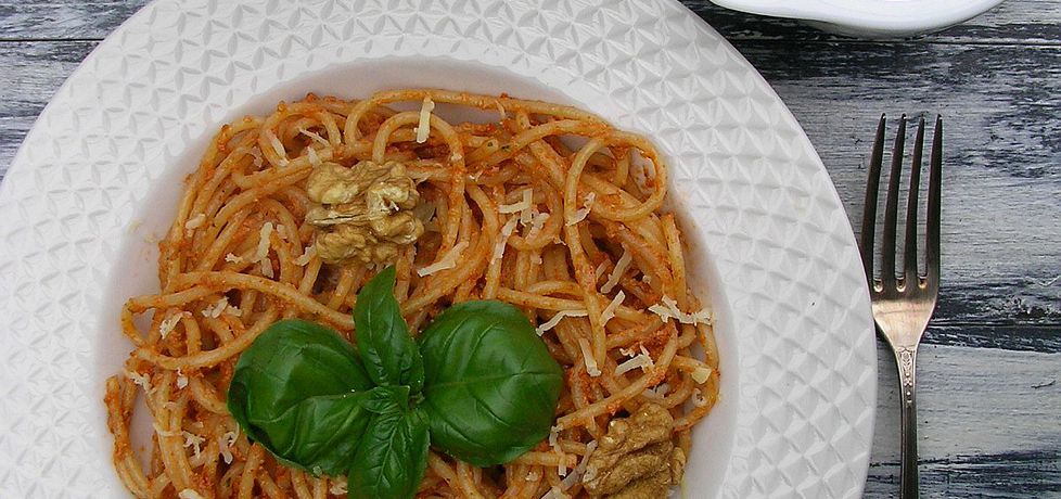 Spaghetti z pesto rosso (autor: ola1984)