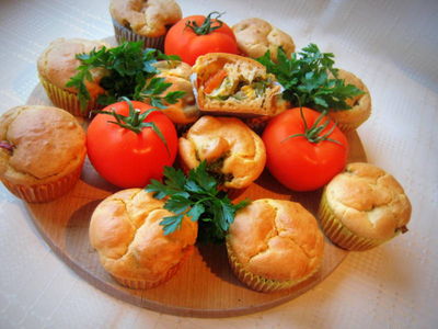 Muffiny z warzywami