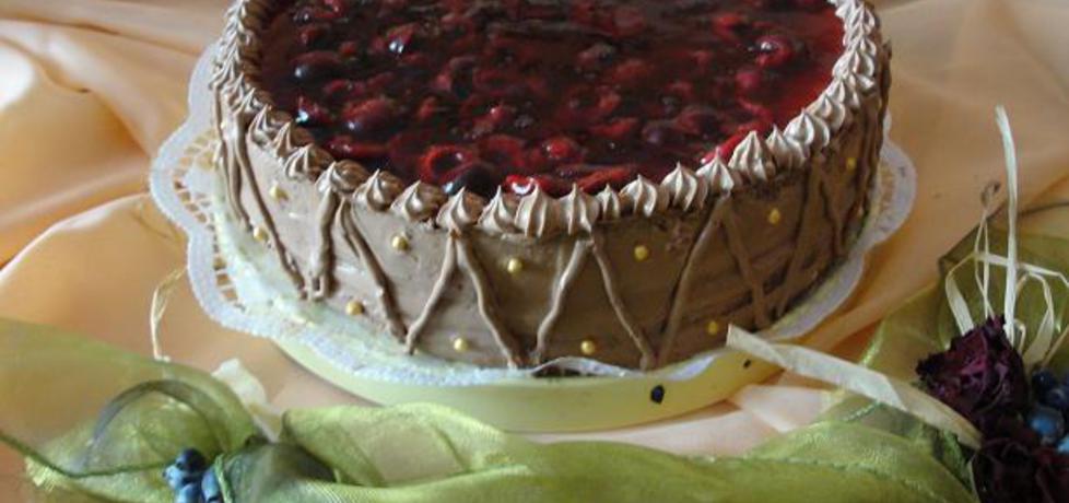 Tort czekoladowo-wiśniowy (autor: alaaa)