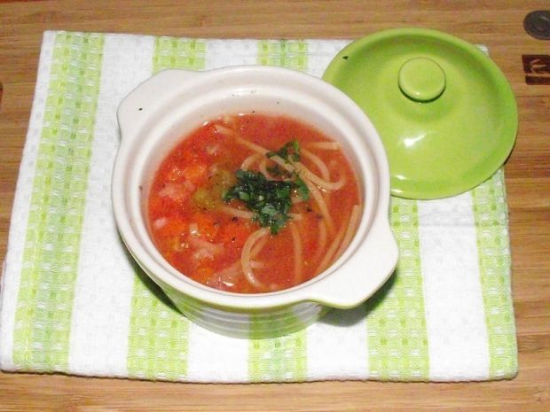 Przepis  zupa pomidorowa z kapustą pekińską przepis