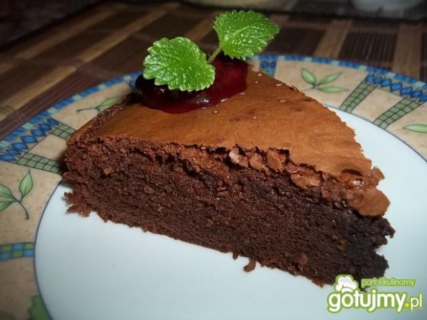 Przepis  ciasto czekoladowe a'la brownie przepis