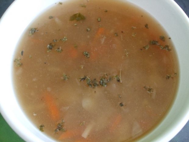 Przepis  zupa z szynką i majerankiem przepis