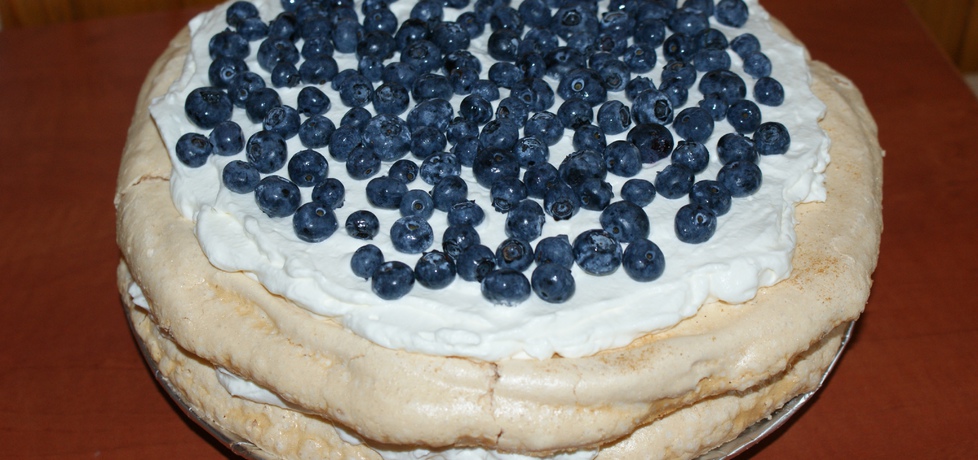 Ciasto bezowe z borówką amerykańską (autor: anula