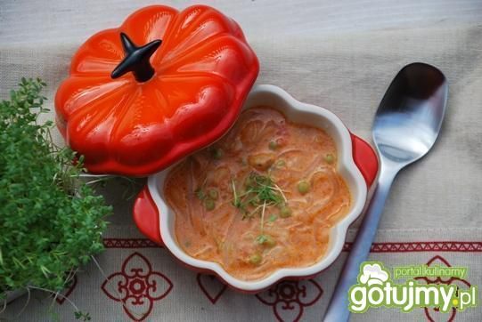 Przepis  tajska zupa pomidorowa z krewetkami przepis