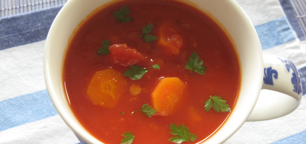 Pikantna zupa pomidorowa z soczewicą (autor: anemon ...