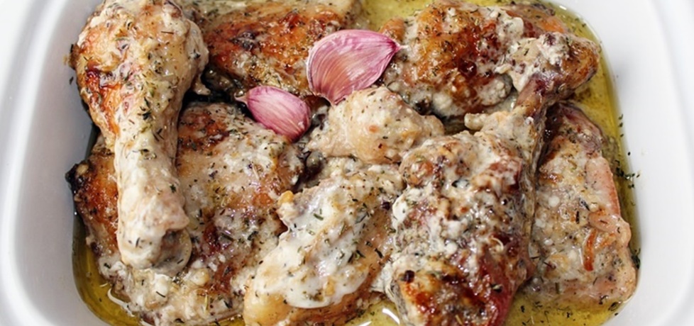 Kurczak pieczony w sosie czosnkowym (autor: diana