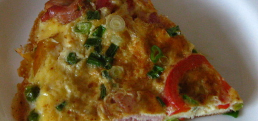 Omlet z warzywami i boczkiem (autor: aneta27)