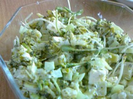 Przepis  salatka z kurczakiem i brokułami przepis