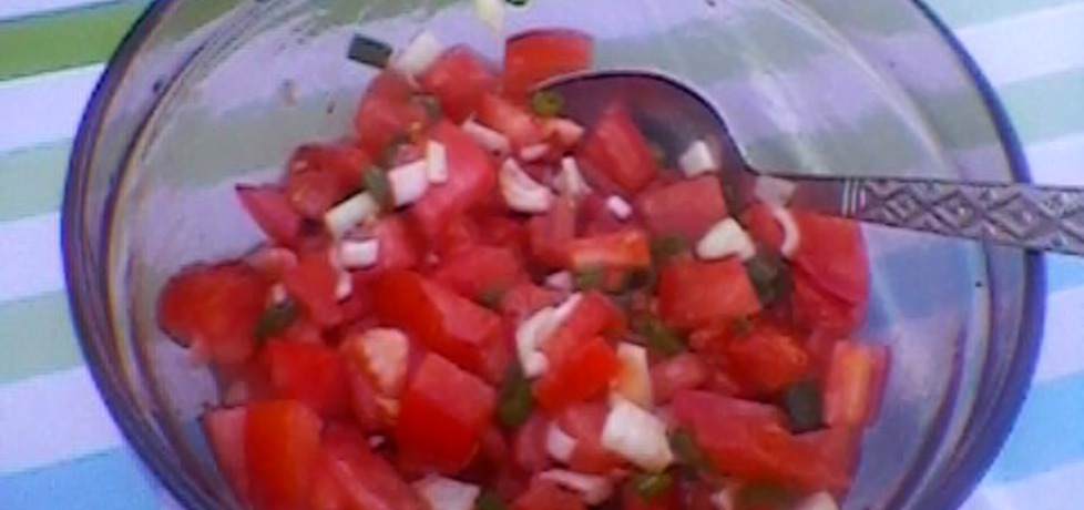 Sałatka z pomidorami i szczypiorkiem (autor: justyna223 ...