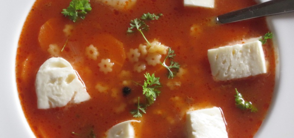 Zupa pomidorowa z mozzarellą (autor: jolantaps)