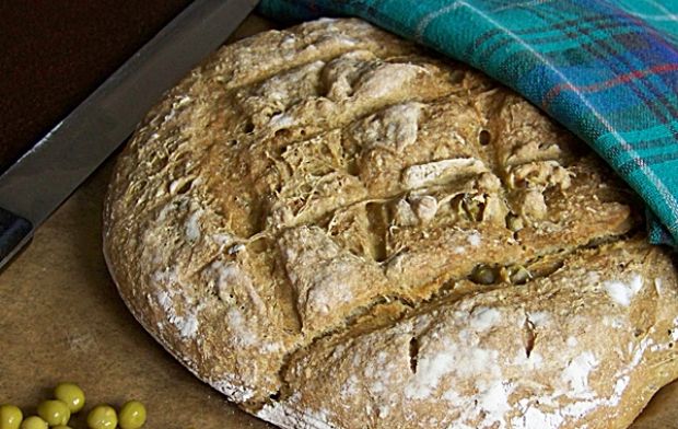 Przepis  pełnoziarnisty chleb z zielonego groszku przepis