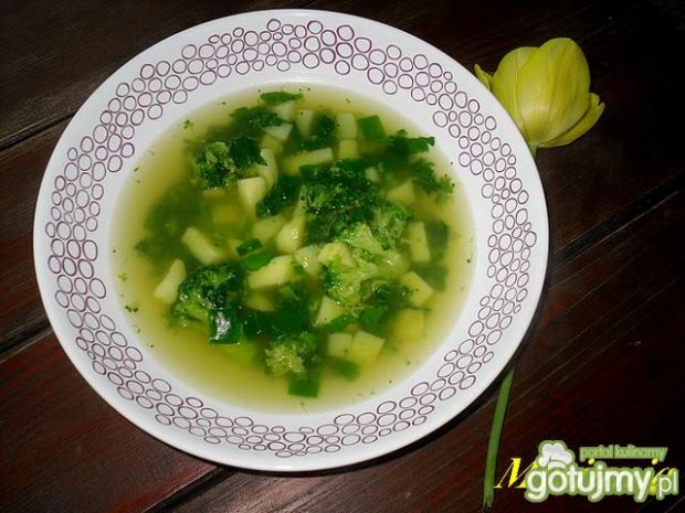 Przepis  zupa z pokrzyw i brokuła przepis