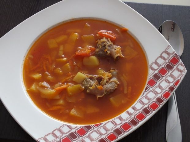 Przepis  zupa dyniowa na żołądkach drobiowych przepis