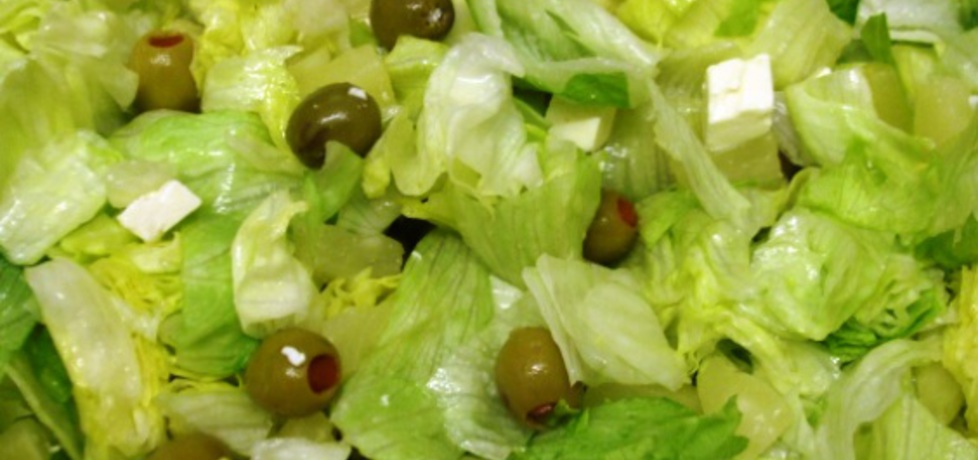 Salata z feta oliwkami i ananasem (autor: sarenka)