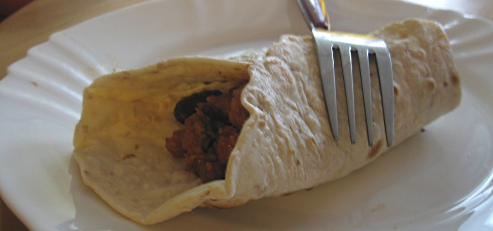 Pikantne burrito z pszenna tortillą z otrębami (autor: kasienka23 ...