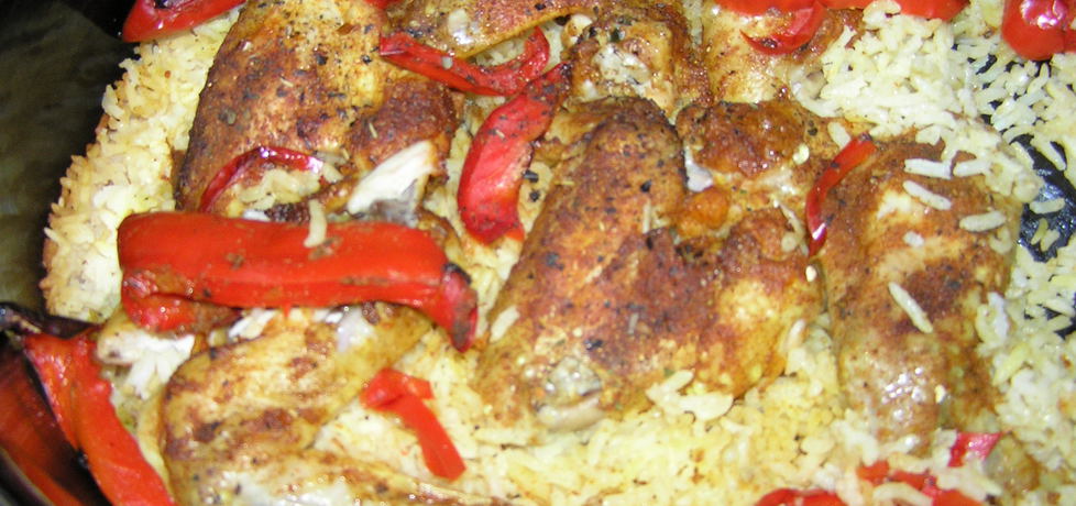 Skrzydełka kurczaka z ryżem i papryką (autor: olivka ...