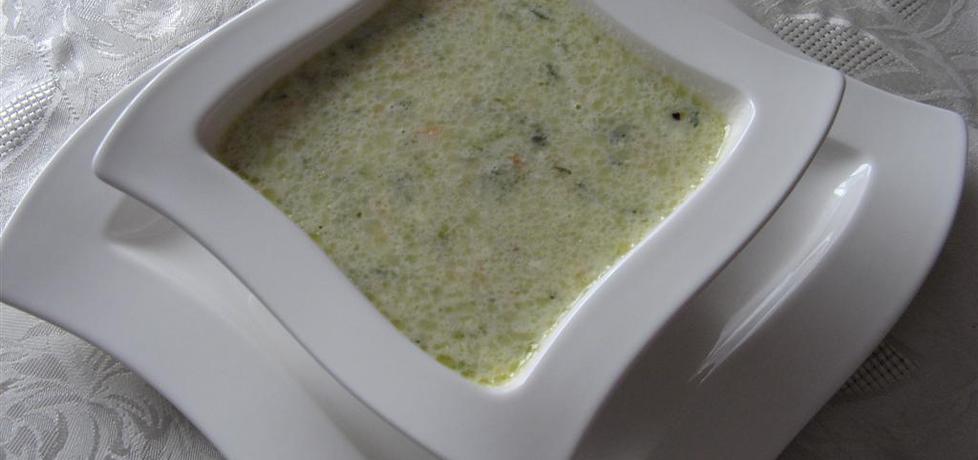 Zupa z cukinii z dodatkiem serka topionego (autor: treonina ...