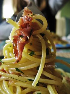 Spaghetti z szynką szwarcwaldzką