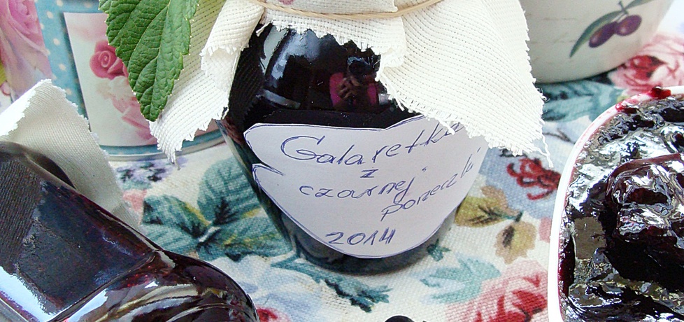 Galaretka z czarnej porzeczki z sokiem wiśniowym (autor: 2milutka ...