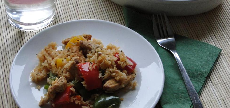 Kurczak z ryżem i warzywami na ostro (autor: treonina ...